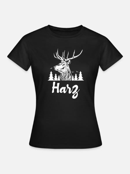 Harz Brocken Torfhaus Niedersachsen Geschenk - Frauen T-Shirt - Schwarz