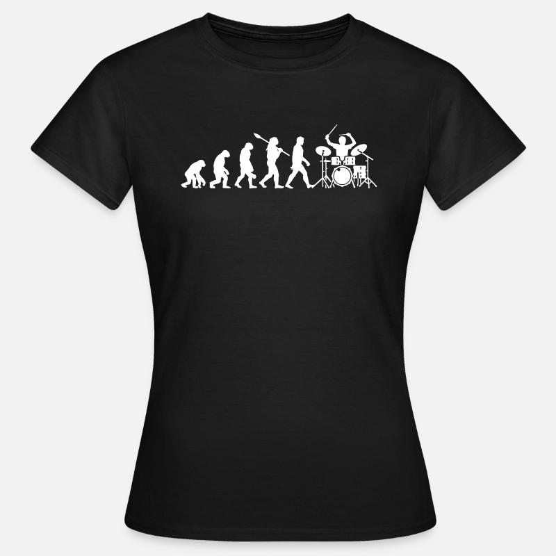 Batterie Evolution Batteur Batteur - T-shirt Femme - noir
