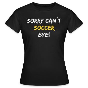 Soccer Soccer Football - Women's T-Shirt - black - Front - AI Model Female 172 dark (172cm)