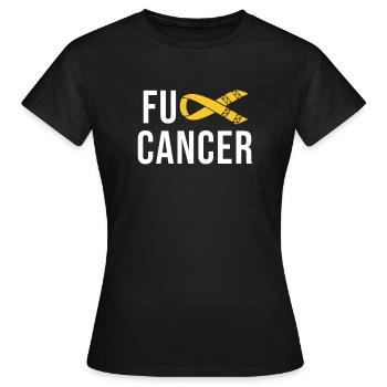 Cancer - Enfance - T-shirt Femme - noir - Devant - AI Model Female 172 dark (172cm)
