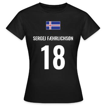 Fußball Sauf Trikot Island Mallorca Party Gruppen - Frauen T-Shirt - Schwarz - Vorne - AI Model Female 172 dark (172cm)