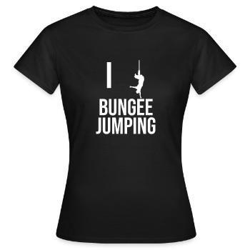 Bungee Jumping - Frauen T-Shirt - Schwarz - Vorne - AI Model Female 172 dark (172cm)