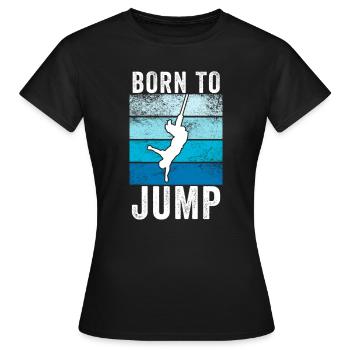Saut - T-shirt Femme - noir - Devant - AI Model Female 172 dark (172cm)