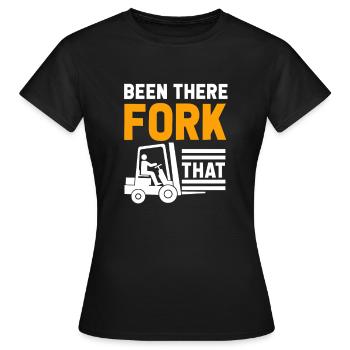 Chariot élévateur Élévateur Élévateur Entrepôt - T-shirt Femme - noir - Devant - AI Model Female 172 dark (172cm)