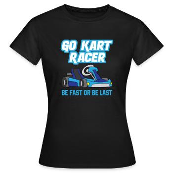 Go-Kart Go Karting Go-Karting Go-Kart Racing - Women's T-Shirt - black - Front - AI Model Female 172 dark (172cm)