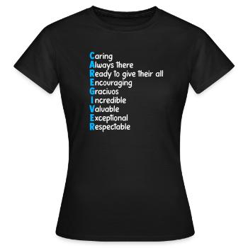 Soignant Infirmier soignant - T-shirt Femme - noir - Devant - AI Model Female 172 dark (172cm)