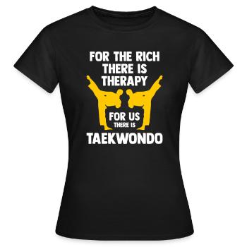 Taekwondo Taekwondoin Tae-Kwon-Do Tae Kwon Do - Women's T-Shirt - black - Front - AI Model Female 172 dark (172cm)