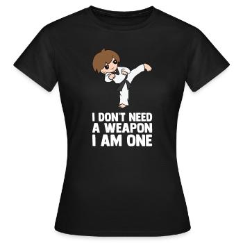Taekwondo Taekwondoin Tae-Kwon-Do Tae Kwon Do - Women's T-Shirt - black - Front - AI Model Female 172 dark (172cm)