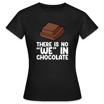 Chocolate Lover Tablettes de chocolat au lait - T-shirt Femme - noir - Devant - AI Model Female 172 dark (172cm)