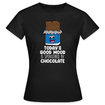 Chocolate Lover Tablettes de chocolat au lait - T-shirt Femme - noir - Devant - AI Model Female 172 dark (172cm)