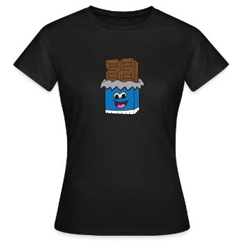 Chocolate Lover Tablettes de chocolat au lait - T-shirt Femme - noir - Devant - AI Model Female 172 dark (172cm)