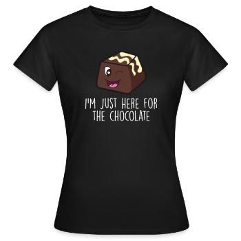 Chocolate Lover Tablettes de chocolat au lait - T-shirt Femme - noir - Devant - AI Model Female 172 dark (172cm)