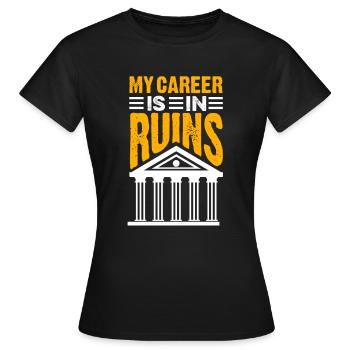 Visite de musée Hommes Femmes Design Musées - T-shirt Femme - noir - Devant - AI Model Female 172 dark (172cm)