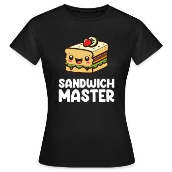 Sandwichs amusants pour les amateurs de sandwichs - T-shirt Femme - noir - Devant - AI Model Female 172 dark (172cm)