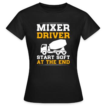 Cement Worker Concrete Mixer Finisher Cement Mixer - Women's T-Shirt - black - Front - AI Model Female 172 dark (172cm)