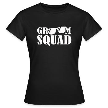 Matching Bride & Groom Wedding Groom - Women's T-Shirt - black - Front - AI Model Female 172 dark (172cm)