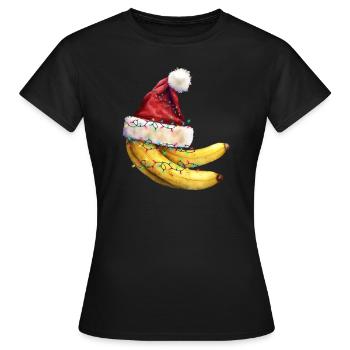 Amateur de fruits de banane Bananes drôles de bananes - T-shirt Femme - noir - Devant - AI Model Female 172 dark (172cm)