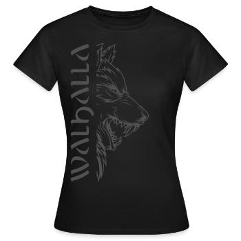 Valhalla Viking Vikings Bjoern Eisenseite - Frauen T-Shirt - Schwarz - Vorne - AI Model Female 172 dark (172cm)