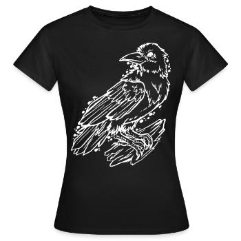 Cooler Rabe, tolles Geschenk Rabenfan - Frauen T-Shirt - Schwarz - Vorne - AI Model Female 172 dark (172cm)
