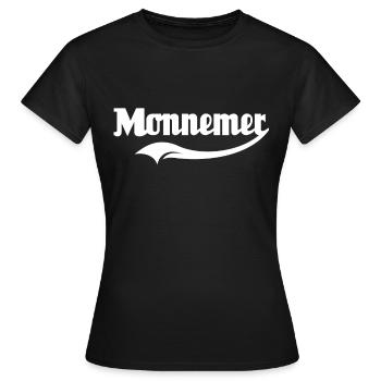 Monnemer Mannheim cadeau Mannheimer - T-shirt Femme - noir - Devant - AI Model Female 172 dark (172cm)