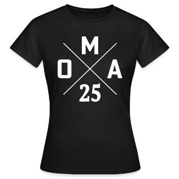oma 2025 - Frauen T-Shirt - Schwarz - Vorne - AI Model Female 172 dark (172cm)