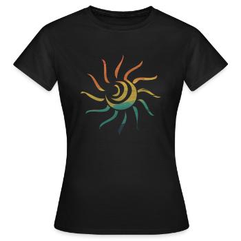 Soleil soleil - T-shirt Femme - noir - Devant - AI Model Female 172 dark (172cm)