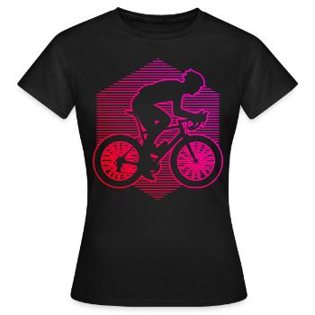 Roadbike Rennradfahren Rennrad Rennradfahrer - Frauen T-Shirt - Schwarz - Vorne - AI Model Female 172 dark (172cm)