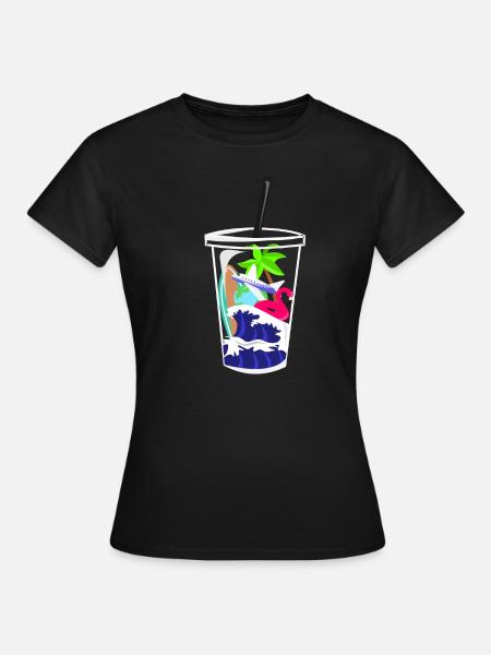 Abenteuer Cocktail - Frauen T-Shirt - Schwarz
