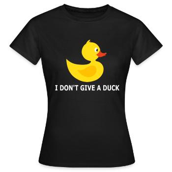 Bain de canard en caoutchouc de canard cadeau de bain de canard de bain - T-shirt Femme - noir - Devant - AI Model Female 172 dark (172cm)