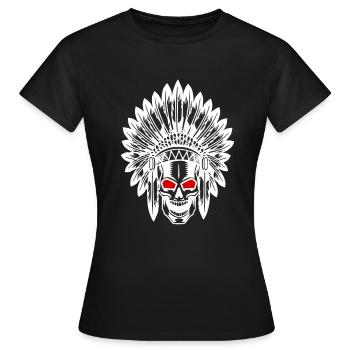 Indian - Women's T-Shirt - black - Front - AI Model Female 172 dark (172cm)