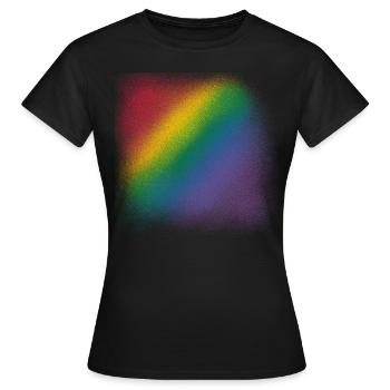arc en ciel - T-shirt Femme - noir - Devant - AI Model Female 172 dark (172cm)