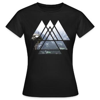 Montagne Explorer - T-shirt Femme - noir - Devant - AI Model Female 172 dark (172cm)