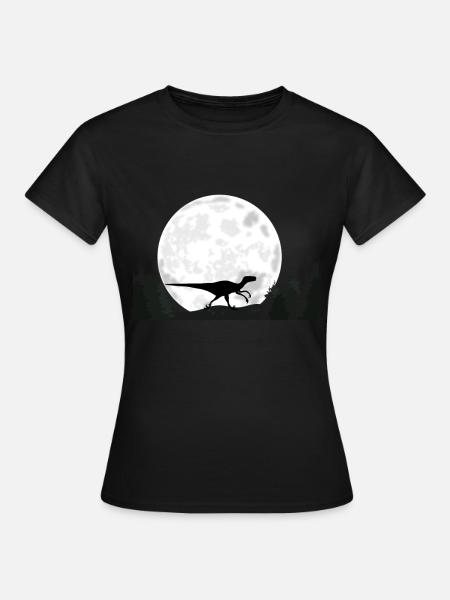 Dinosaurier Velociraptor - Frauen T-Shirt - Schwarz