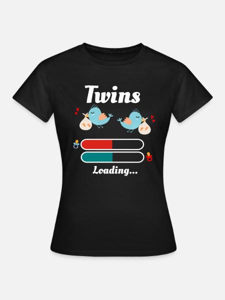 Zwillinge - Frauen T-Shirt - Schwarz