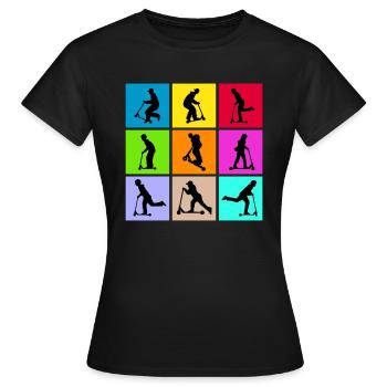 Freestyle-Roller - Frauen T-Shirt - Schwarz - Vorne - AI Model Female 172 dark (172cm)