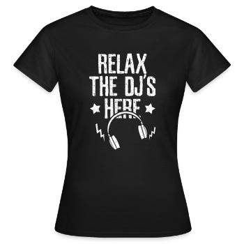 DJ - T-shirt Femme - noir - Devant - AI Model Female 172 dark (172cm)