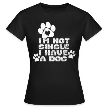 Amour des chiens - T-shirt Femme - noir - Devant - AI Model Female 172 dark (172cm)