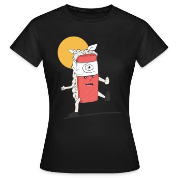 Sushi - Frauen T-Shirt - Schwarz - Vorne - AI Model Female 172 dark (172cm)