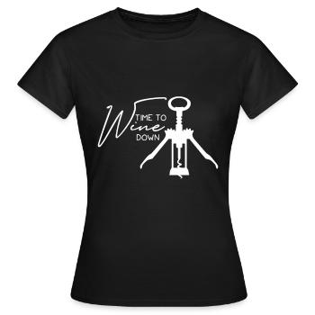 vin - T-shirt Femme - noir - Devant - AI Model Female 172 dark (172cm)
