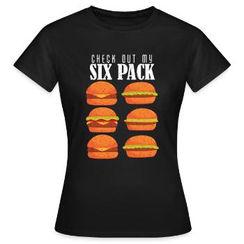 fitness - Women's T-Shirt - black - Front - AI Model Female 172 dark (172cm)