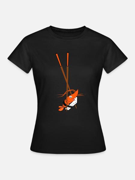 Sushi - Frauen T-Shirt - Schwarz