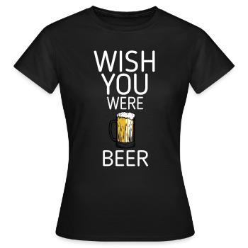 Bière jardin bière bouteille bière bière tente chope de bière - T-shirt Femme - noir - Devant - AI Model Female 172 dark (172cm)