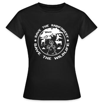 Naturschutz Regenwald Amazonas Klimawandel Klima - Frauen T-Shirt - Schwarz - Vorne - AI Model Female 172 dark (172cm)