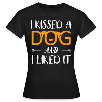 Amour des chiens - T-shirt Femme - noir - Devant - AI Model Female 172 dark (172cm)