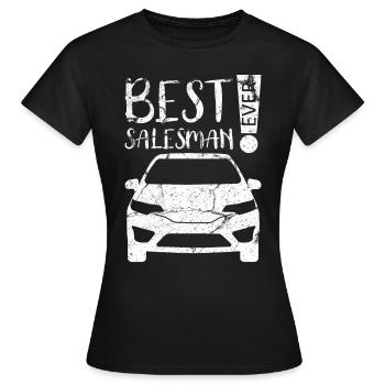 Vendeur de voitures - T-shirt Femme - noir - Devant - AI Model Female 172 dark (172cm)