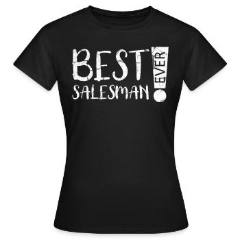 Vendeur - T-shirt Femme - noir - Devant - AI Model Female 172 dark (172cm)
