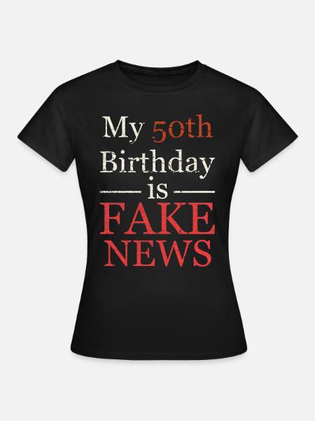 50. Geburtstag - Frauen T-Shirt - Schwarz