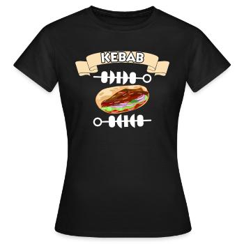 Döner Kebab Türkei Türkisch Istanbul Spiess Grill - Frauen T-Shirt - Schwarz - Vorne - AI Model Female 172 dark (172cm)