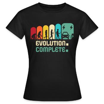 Eauto Voiture électrique Voiture électrique - T-shirt Femme - noir - Devant - AI Model Female 172 dark (172cm)