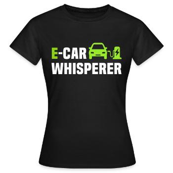 Eauto E-Auto Elektro Auto - Frauen T-Shirt - Schwarz - Vorne - AI Model Female 172 dark (172cm)